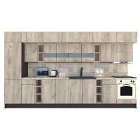 Bucatarie BIGMAR 390 B Wenge / Decor K002